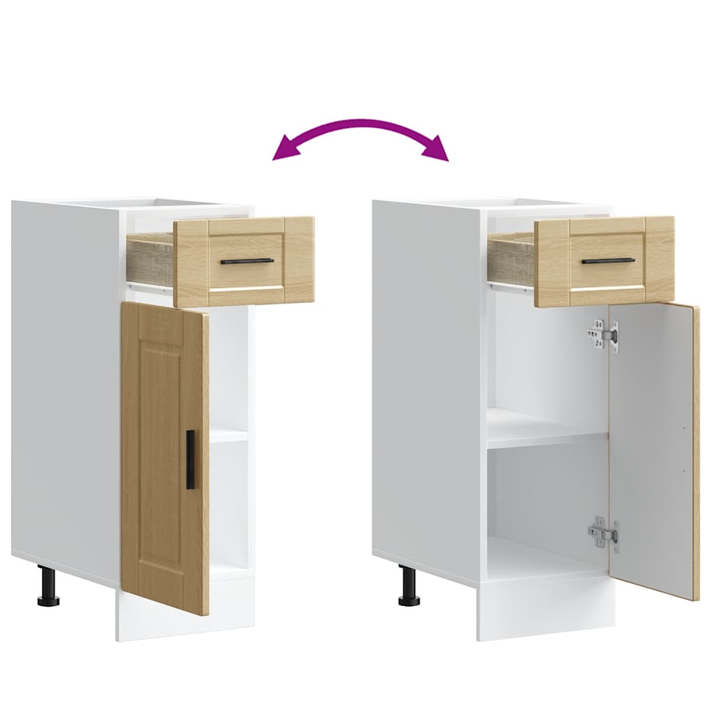 Kitchen Base Cabinet Porto Sonoma Oak Engineered Wood